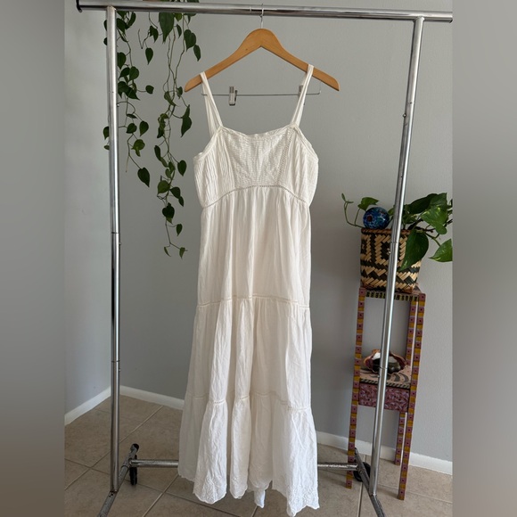 white christmas dresses White Satin Maxi Dress main image 0